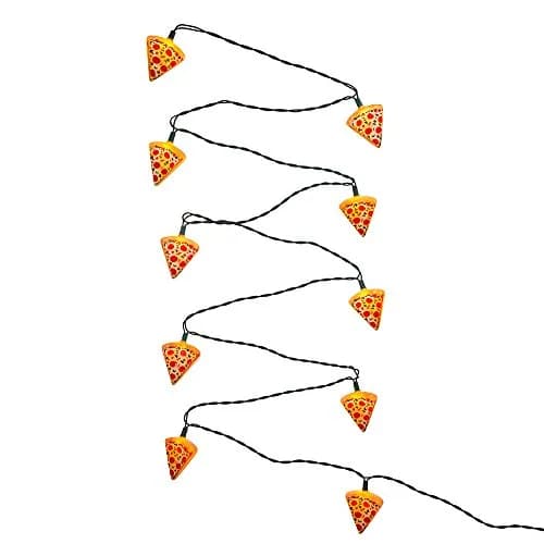Kurt S. Adler Indoor/Outdoor 10-Light Pizza Light Set | Fun Novelty Party Decor (11.5ft, Multicolor) thumbnail 1