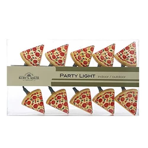 Kurt S. Adler Indoor/Outdoor 10-Light Pizza Light Set | Fun Novelty Party Decor (11.5ft, Multicolor) thumbnail 2