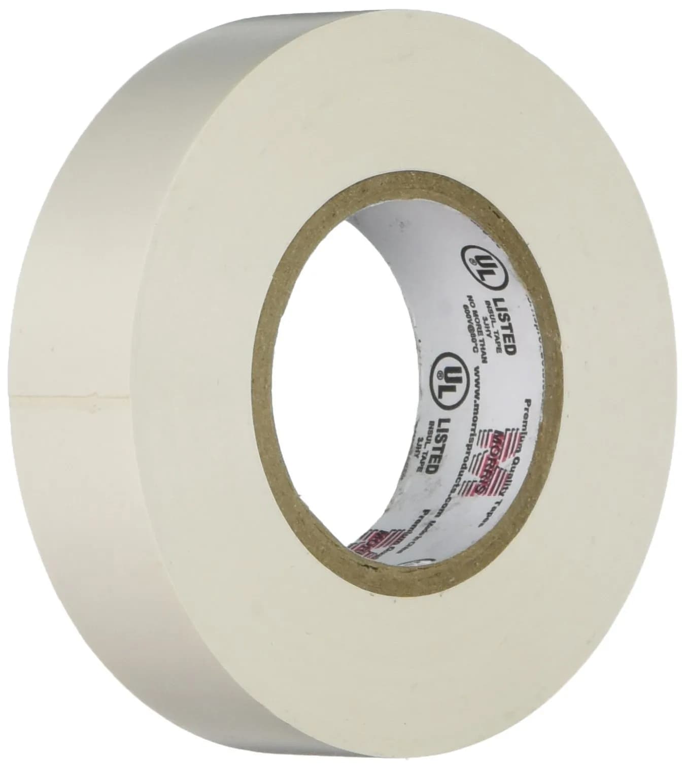 Morris Vinyl Electrical Tape 66' Green | 7 Mil PVC, 3/4" Wide, 1-Pack — White