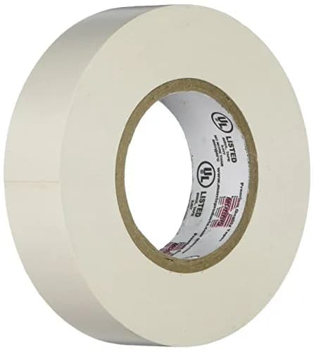 Morris Vinyl Electrical Tape 66' | 7 Mil, PVC, White, 3/4" Width, 1-Pack thumbnail 1