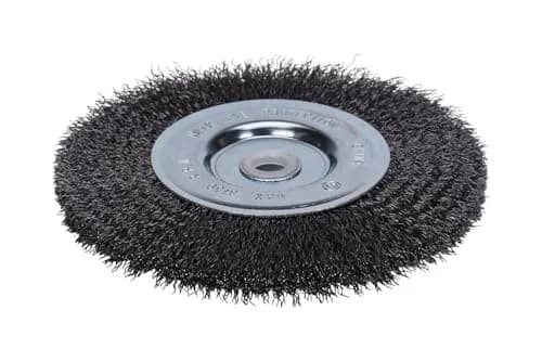 Century Drill & Tool 76861 Bench Grinder Wire Wheel, 6" Coarse & Crimped | Heavy-Duty Carbon Steel Wire thumbnail 2