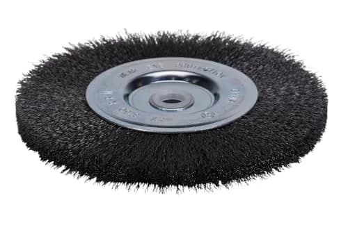 Century Drill & Tool 76863 Bench Grinder Wire Wheel, 6" Fine & Crimped | Rust-Resistant Carbon Steel Wire thumbnail 2