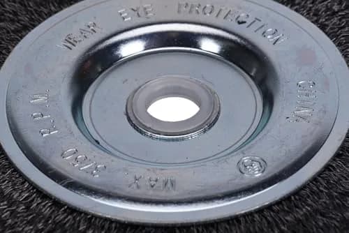 Century Drill & Tool 76863 Bench Grinder Wire Wheel, 6" Fine & Crimped | Rust-Resistant Carbon Steel Wire thumbnail 3