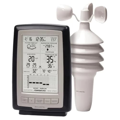 AcuRite Notos 3-in-1 Weather Station with Wind Sensor, 1.7 lb (0.77 kg) | Accurate Local Forecasts thumbnail 1