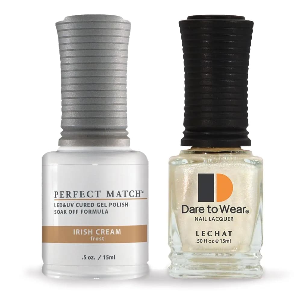 LECHAT Perfect Match Gel Polish, The Big Apple, 0.5 Fl Oz (15ml) | Long-Lasting Glossy Finish — Irish Cream