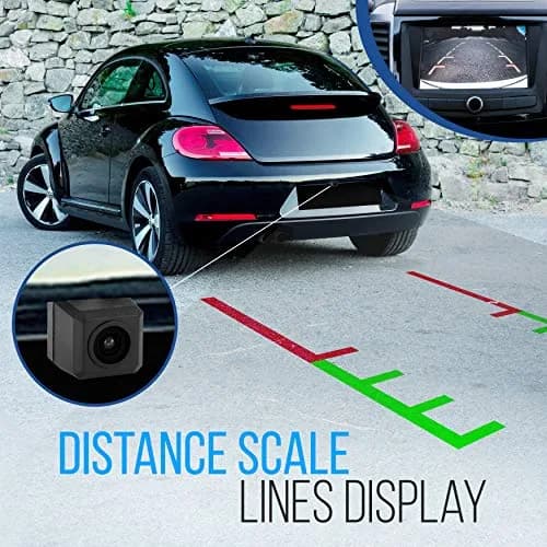 Pyle Universal Mount Front Rear Camera - Marine Grade Waterproof w/ Night Vision & Distance Lines 170° FOV thumbnail 4