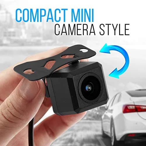 Pyle Universal Mount Front Rear Camera - Marine Grade Waterproof w/ Night Vision & Distance Lines 170° FOV thumbnail 2