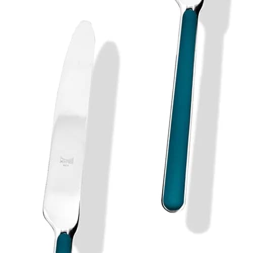 MEPRA Fantasia 5 Piece Flatware Set Blue | Dishwasher Safe Premium Stainless Steel thumbnail 2