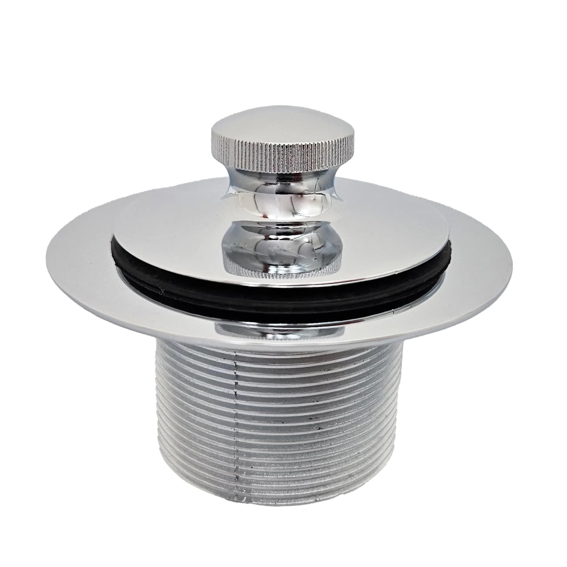 Westbrass Twist & Close Bath Drain Plug 1-1/4" NPSM Fine Thread | Polished Chrome, 18.29 mm (0.72 in) - view 5