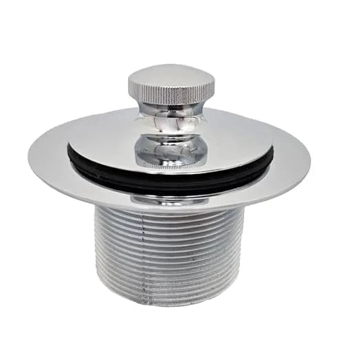 Westbrass Twist & Close Bath Drain Plug 1-1/4" NPSM Fine Thread | Polished Chrome, 18.29 mm (0.72 in) thumbnail 5