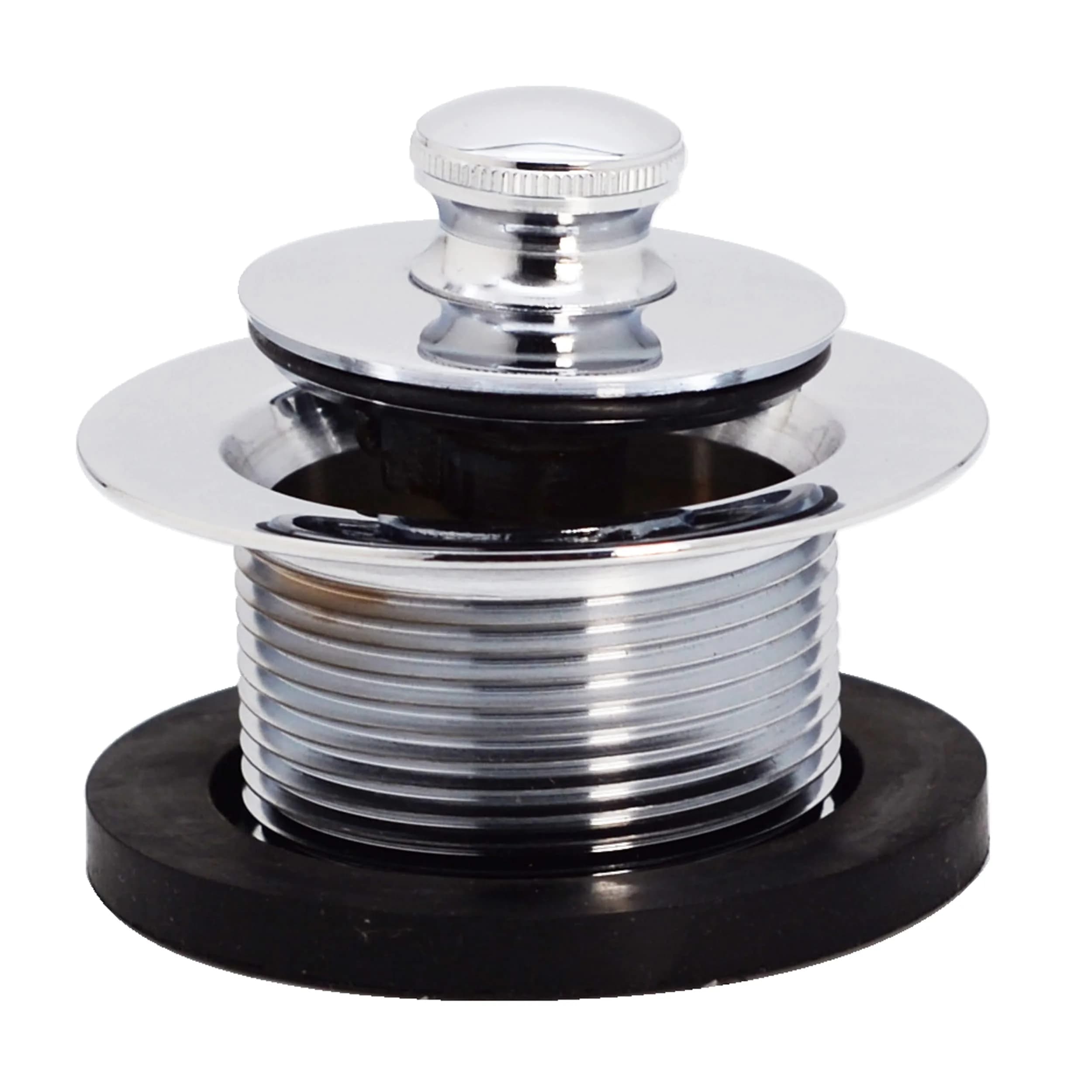 Westbrass 79438CP-Z Twist & Close Bathtub Drain Plug 3.8cm (1.5") | Fits Coarse Thread Tub Drain Shoe - view 5