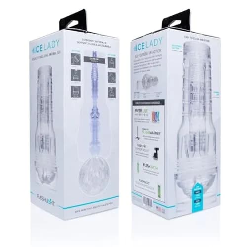 Fleshlight Ice Lady Clear Male Sex Toy | Realistic, Water-Resistant (1 Count) thumbnail 2