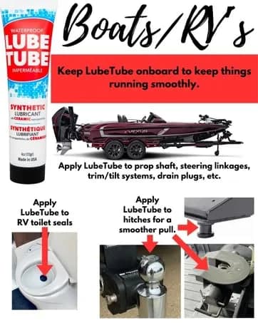 LubeTube 1oz O-Ring Grease | Waterproof Synthetic Pool & RV Sealant (70-120 chars) thumbnail 8