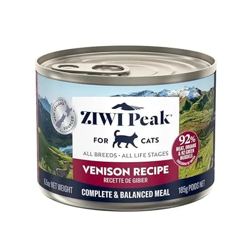 ZIWI Peak Canned Wet Cat Food Venison 92% Meat & Organs | Grain-Free, High Protein, Moisture Rich thumbnail 1