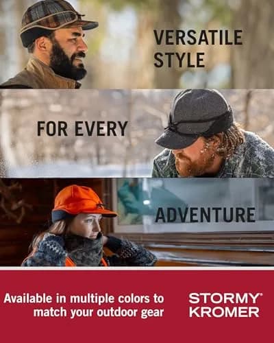 Stormy Kromer The Rancher Cap, Olive, Size 7 3/4 | Wool Insulated Winter Hat for Men thumbnail 3