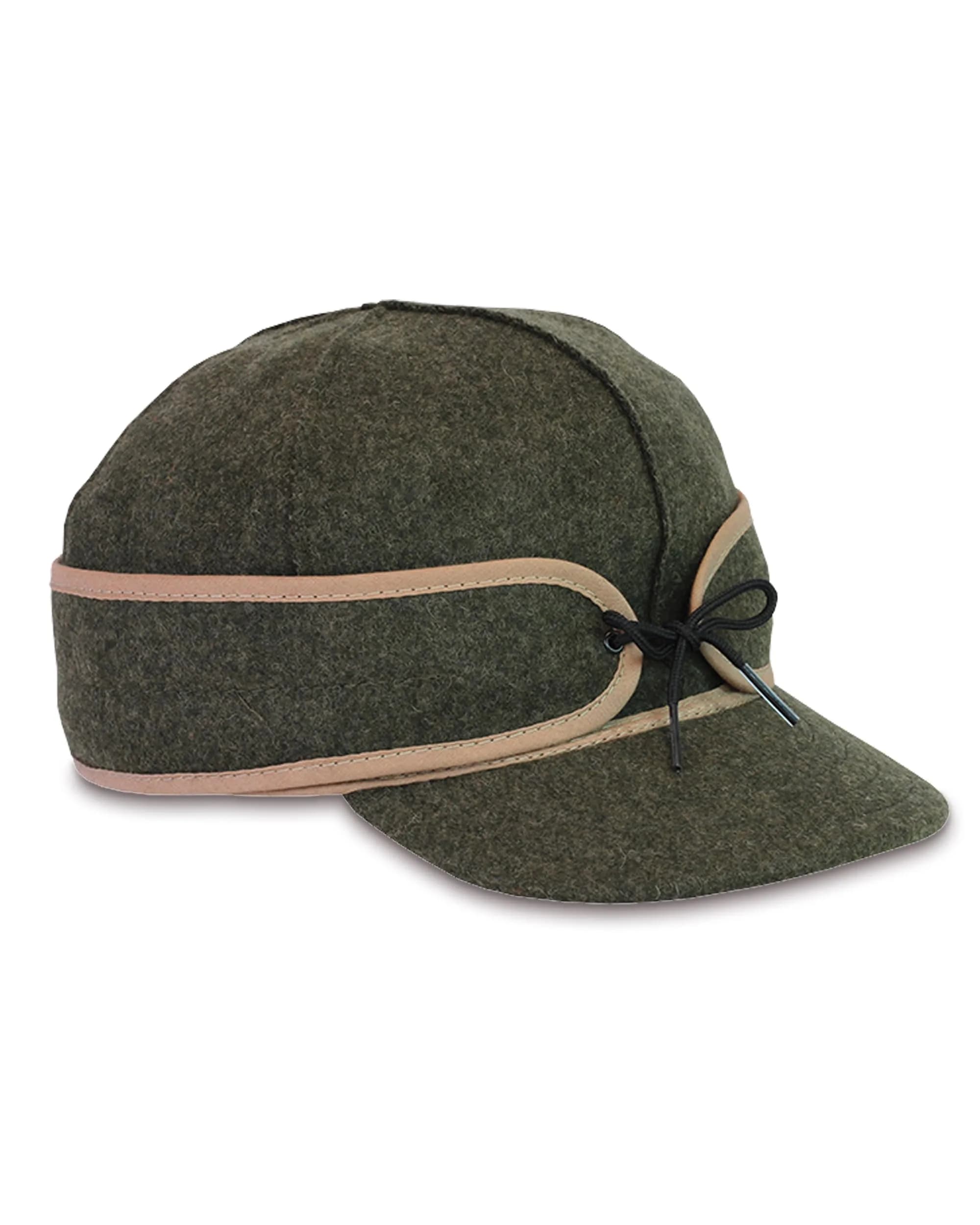 Stormy Kromer The Mackinaw Cap, Olive, 8 | Wool Winter Headgear for Men & Women — Olive