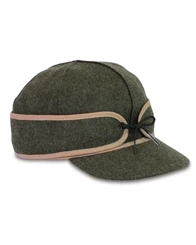 Stormy Kromer The Mackinaw Cap, Olive, 8 | Wool Winter Headgear for Men & Women thumbnail 1