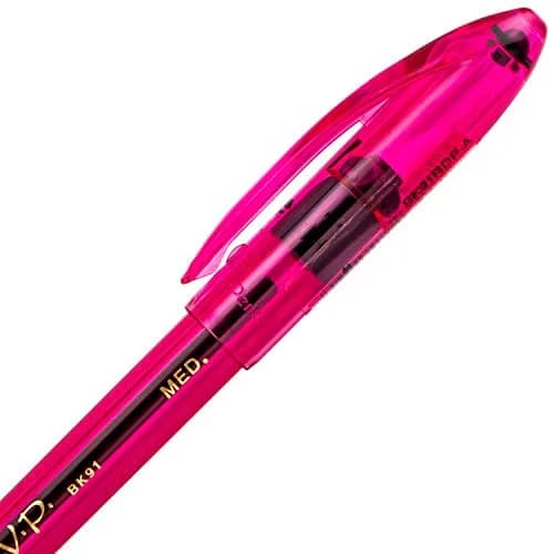 Pentel RSVP Razzle-Dazzle Ballpoint Pen (1.0mm) Medium Line | Pink Barrel, Black Ink, Box of 12 thumbnail 5