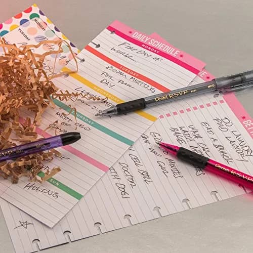 Pentel RSVP Razzle-Dazzle Ballpoint Pen (1.0mm) Medium Line | Pink Barrel, Black Ink, Box of 12 thumbnail 7