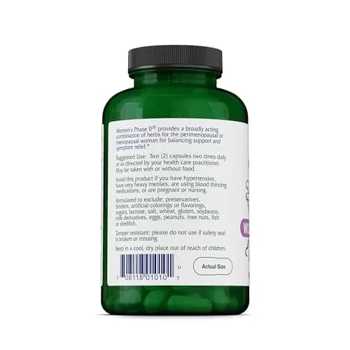 Vitanica Women's Phase II Menopause Support 180 Capsules | Vegan Menopause Relief thumbnail 3
