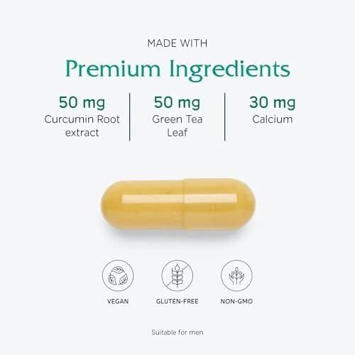 Vitanica Mid-Life Symmetry, 50–65 Years Multivitamin, Vegan, 180 Capsules | Supports Bone, Brain & Immune Health thumbnail 4