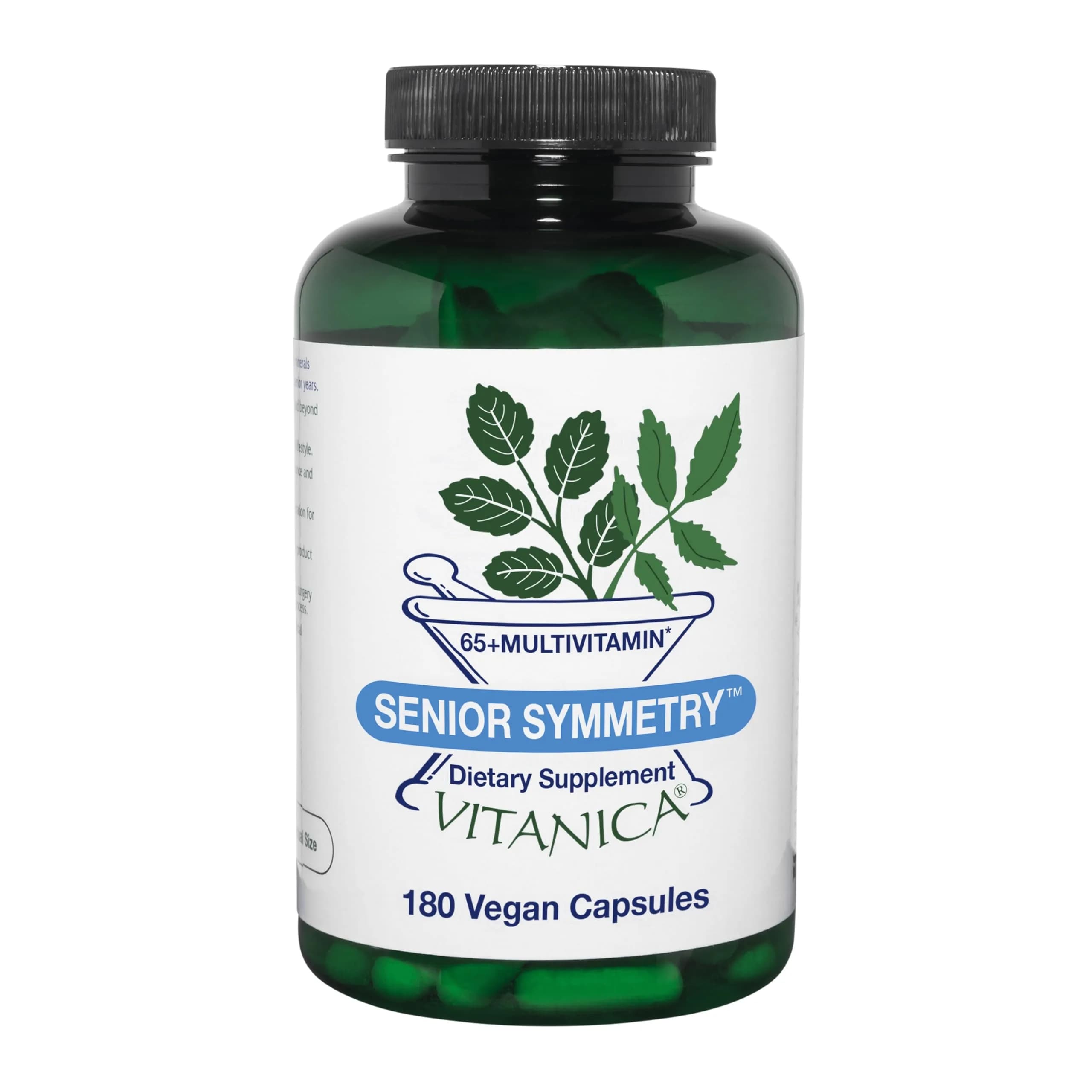Vitanica Senior Symmetry Multivitamin for 65+ | Vegan, 180 Capsules, Supports Age-Related Nutritional Needs - main product image