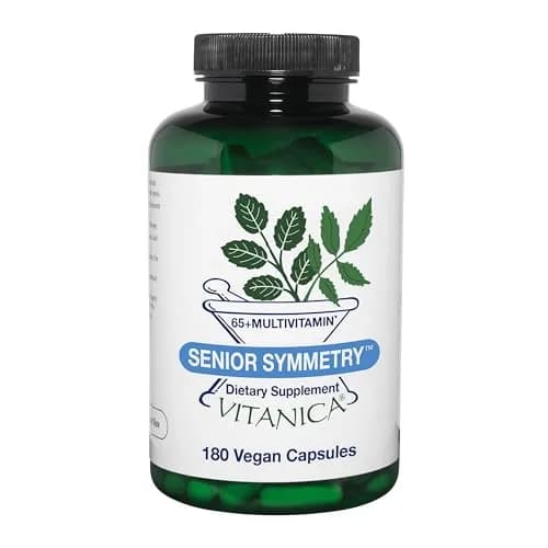 Vitanica Senior Symmetry Multivitamin for 65+ | Vegan, 180 Capsules, Supports Age-Related Nutritional Needs thumbnail 1