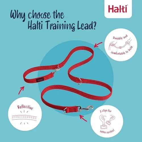 Halti Training Dog Leash | Size L, Red | 2m Length | 7 Versatile Uses for Obedience & Walks thumbnail 3