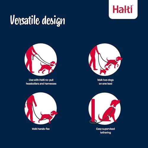 Halti Training Dog Leash | Size L, Red | 2m Length | 7 Versatile Uses for Obedience & Walks thumbnail 4