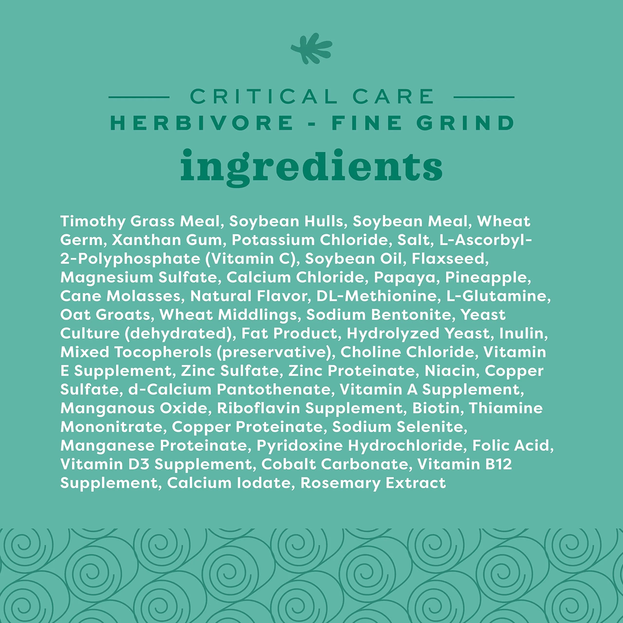 Oxbow Critical Care Herbivore Fine Grind Papaya 100g (3.53 oz) | Veterinary Assist Feeding Formula for Rabbits & Guinea Pigs - view 5
