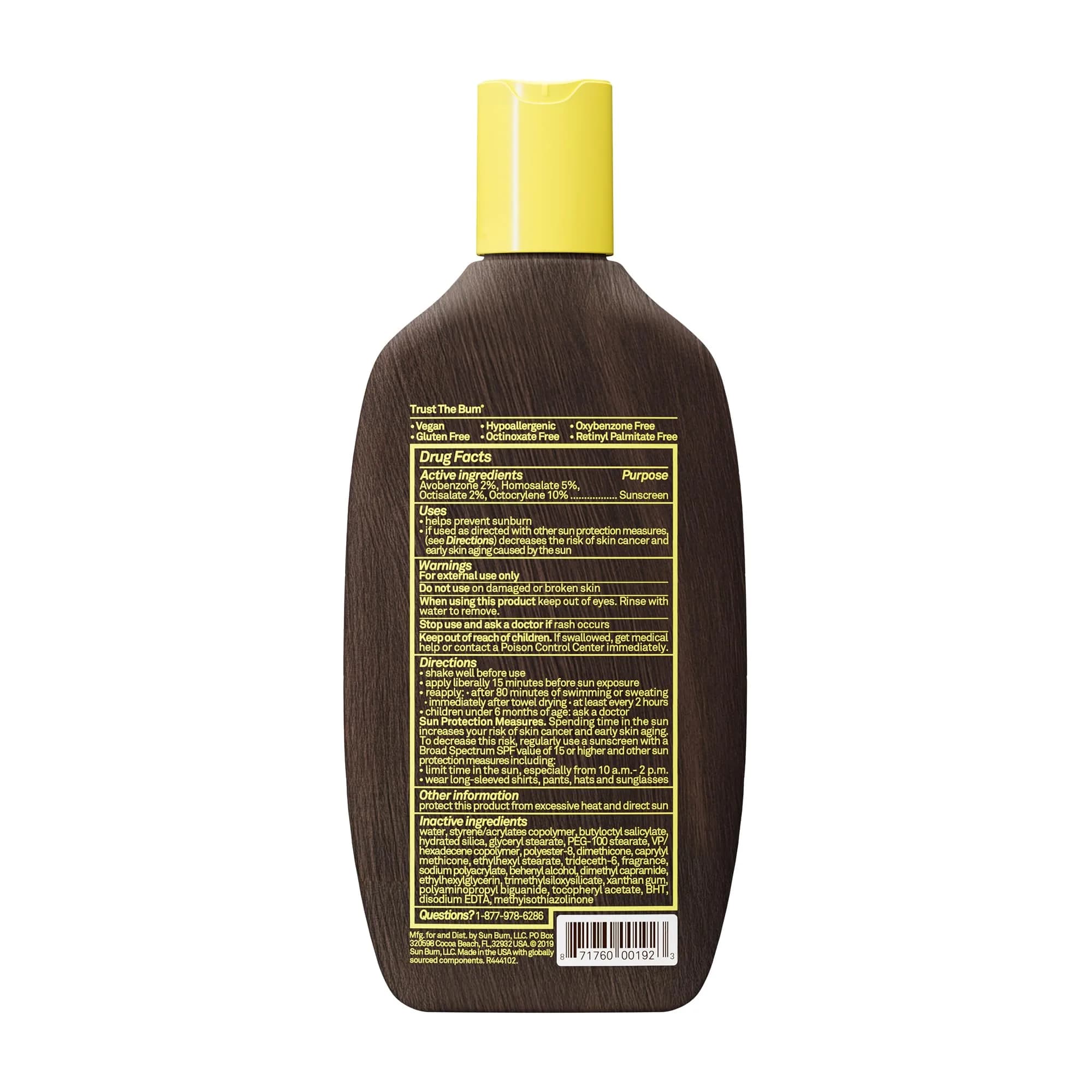 Sun Bum Original SPF 15 Sunscreen Body Lotion 8 oz | Moisturizing UVA/UVB Protection - view 6