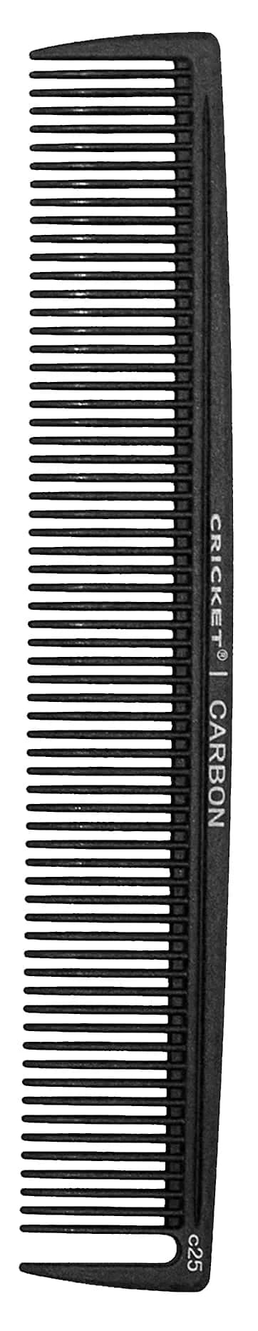 Cricket C25 Professional Hair Stylist Multi-Purpose Carbon Comb - Heat-Resistant Hair Comb for All Hair Types