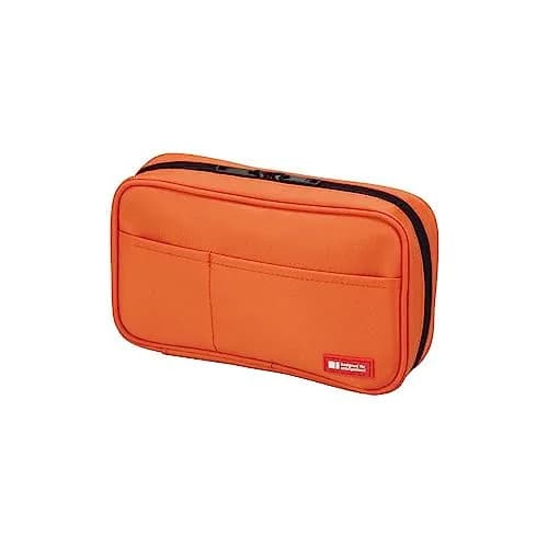 LIHIT LAB Large Capacity Zipper Pencil Case | 4 Compartments, 21.2cm (8.3in) x 12.9cm (5.1in) x 4.8cm (1.9in) thumbnail 1