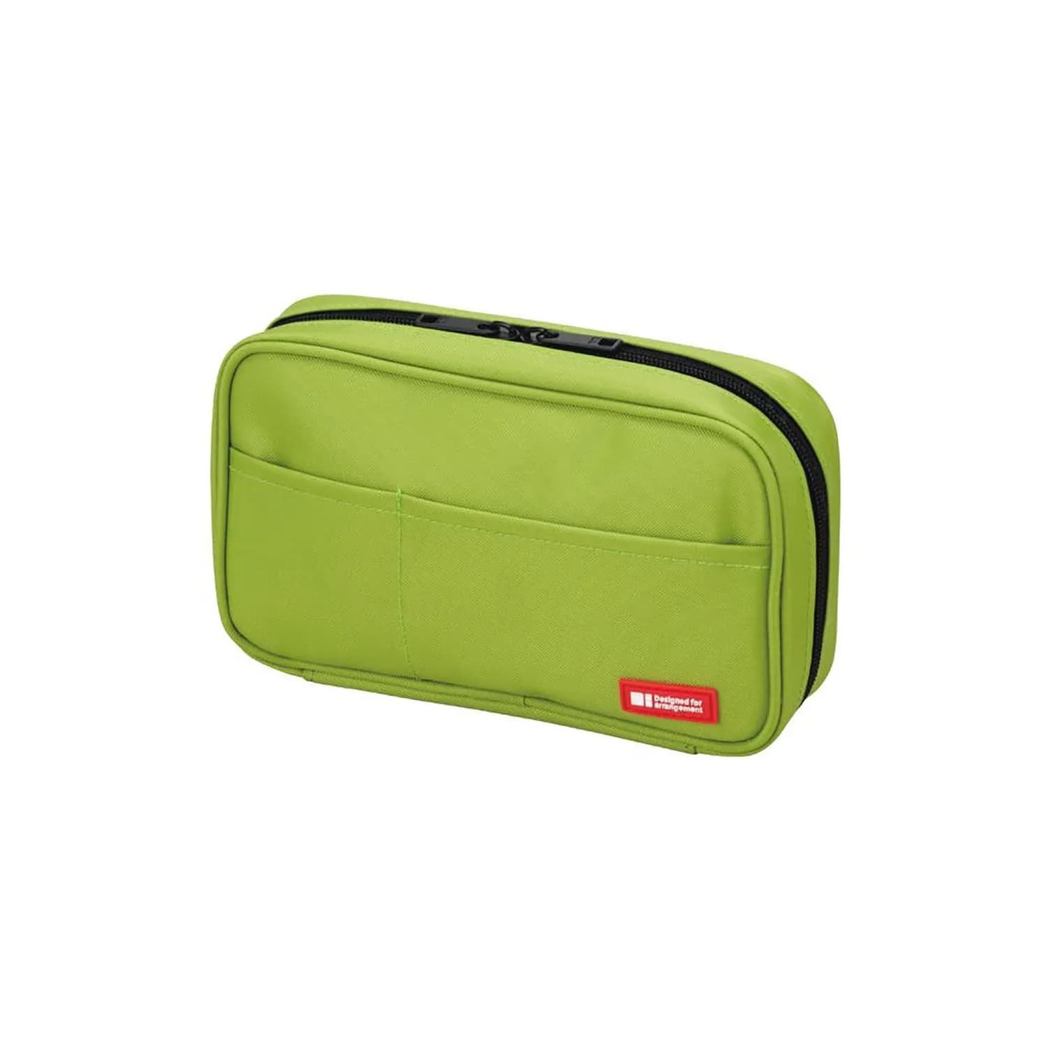 LIHIT LAB Large Capacity Zipper Pencil Case | 4 Compartments, 20.8cm (8.2in) x 14.1cm (5.6in) x 4.7cm (1.9in) - main product image