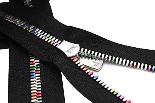 Zipperstop YKK Excella Rainbow Zipper 22" Separating | High-Quality Rainbow Zipper for Apparel & Bags thumbnail 5