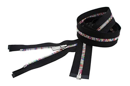 Zipperstop YKK Excella Rainbow Zipper 22" Separating | High-Quality Rainbow Zipper for Apparel & Bags thumbnail 2