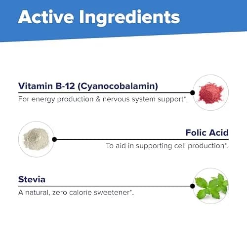 Superior Source No Shot Vitamin B-12 1000 mcg & Folic Acid 400 mcg | Sublingual Energy & Wellness Support thumbnail 7