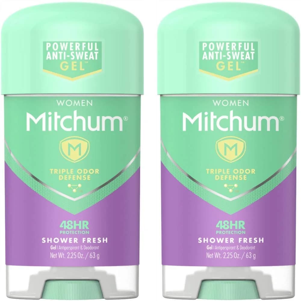 Mitchum Women's Clear Gel Antiperspirant Deodorant Shower Fresh 134ml (4.5 oz) | Triple Odor Defense - main product image