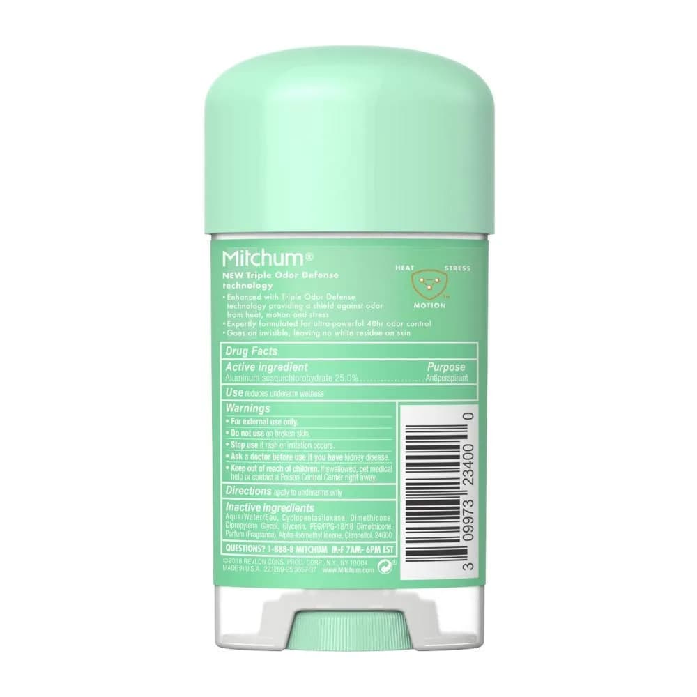 Mitchum Women's Clear Gel Antiperspirant Deodorant Shower Fresh 134ml (4.5 oz) | Triple Odor Defense - view 3