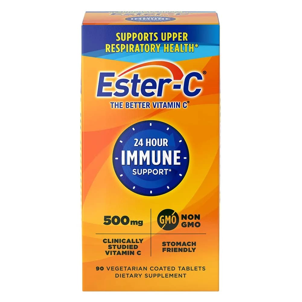 Ester-C 500 mg, 24 Hour Vitamin C Tablets for Immune Support, 90ct | Supports immune health all day