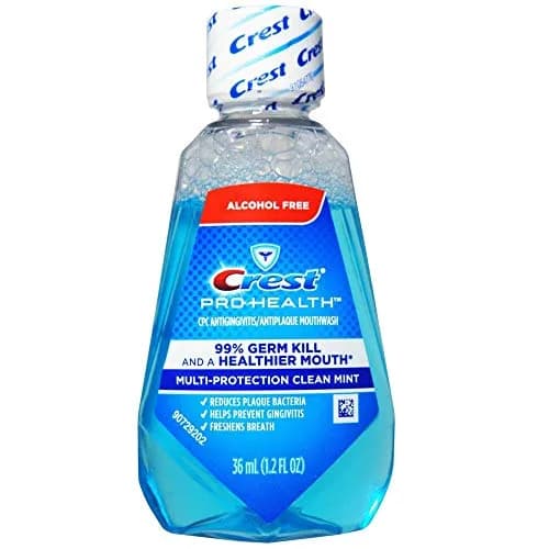 Crest Pro-Health Mouthwash Alcohol Free 1.2 oz Pack of 12 | Multi-Protection Clean Mint thumbnail 1