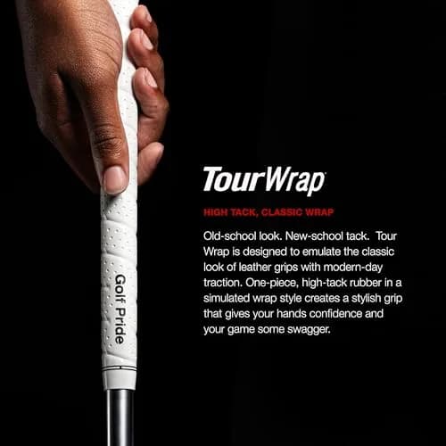 Golf Pride Tour Wrap Golf Grip, Black, Undersize | Classic Leather Traction, High Tack, Durable Rubber (70-120 chars) thumbnail 2