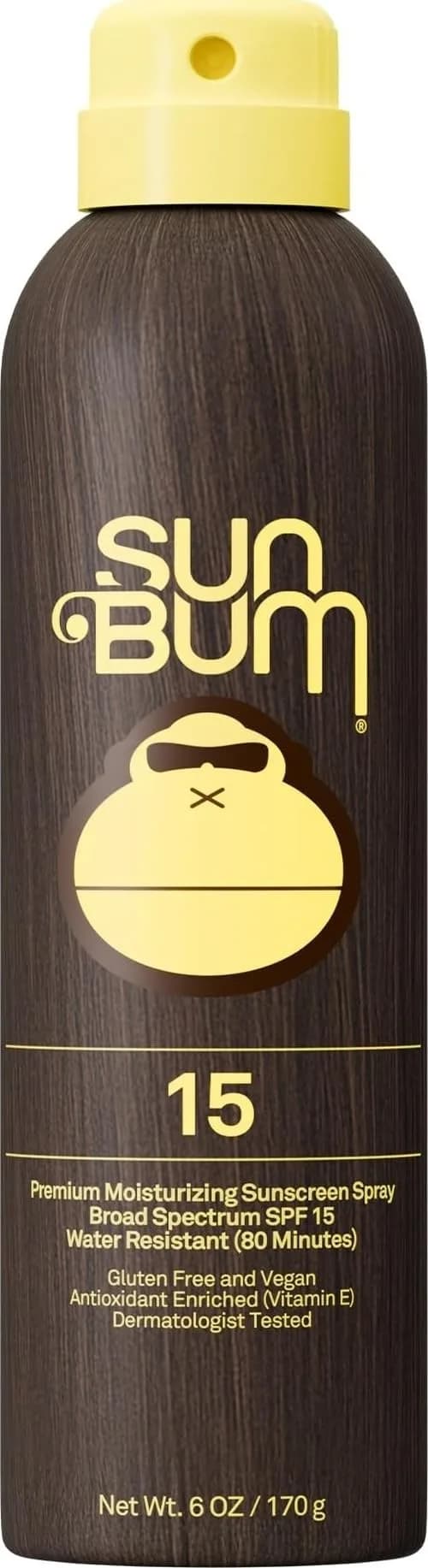 Sun Bum Original SPF 15 Broad Spectrum Sunscreen Spray 165ml (6 oz) | Reef-Friendly & Vegan - main product image