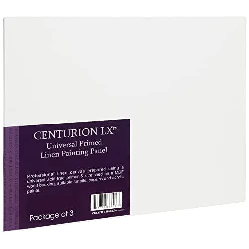 Centurion All-Media Primed Linen Panels 16x20 inches (40.7x50.8 cm) - 3 Pack | Acid-Free Archival Quality for Oils & Acrylics thumbnail 1
