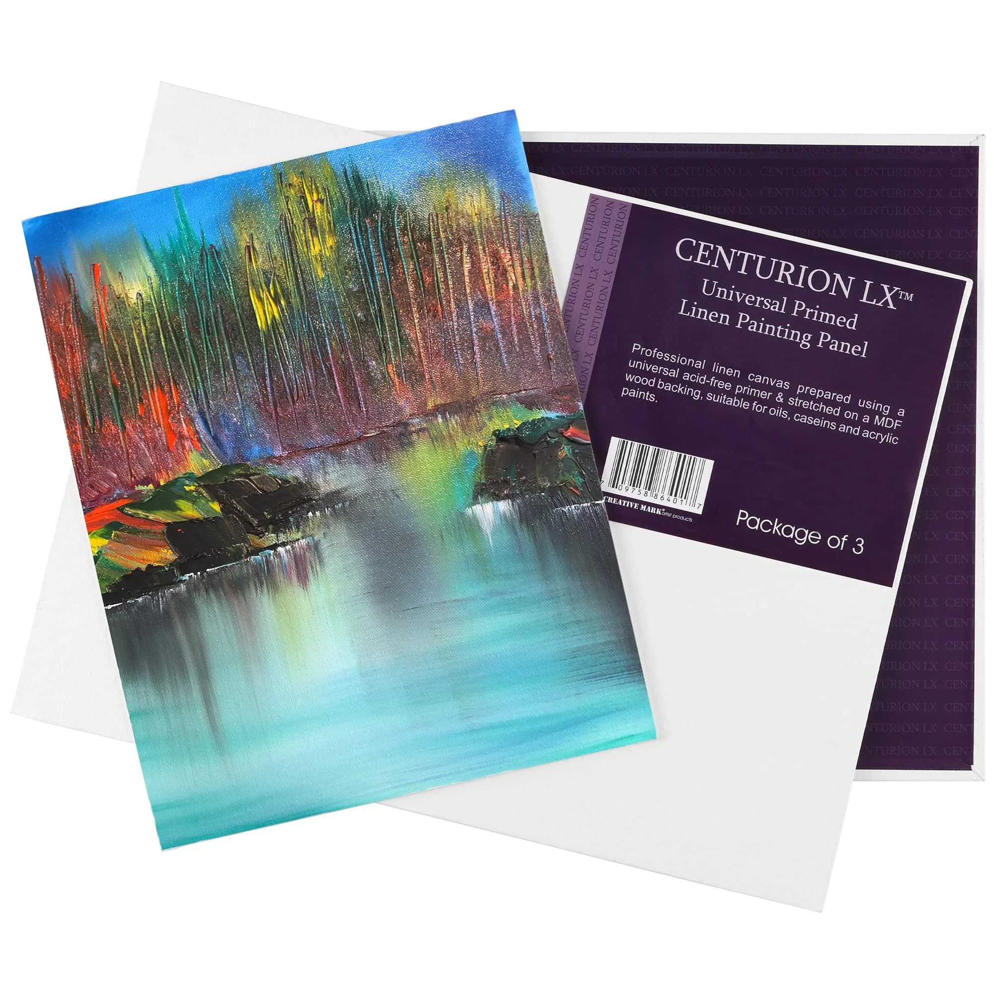Centurion All-Media Primed Linen Panels 16x20 inches (40.7x50.8 cm) - 3 Pack | Acid-Free Archival Quality for Oils & Acrylics - view 4