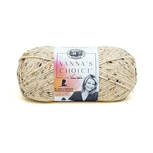Lion Brand Yarn Vanna's Choice Oatmeal Yarn 156 m (170 yd) | CYC #4 Medium Weight thumbnail 1