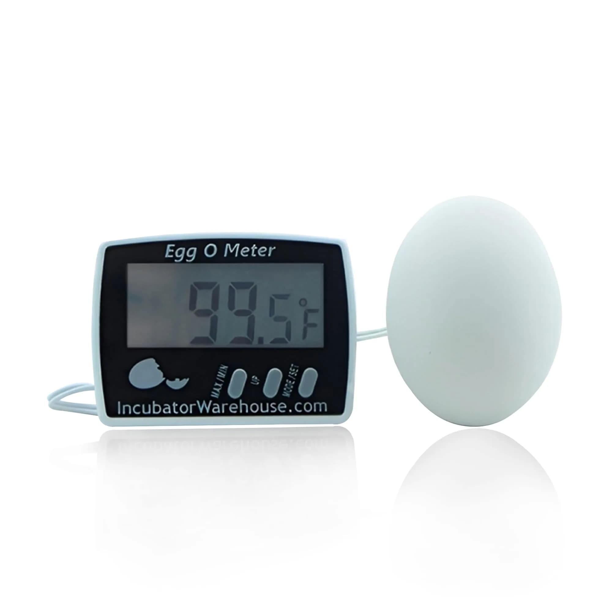 Incubator Warehouse Egg-O-Meter Egg Thermometer with Large LCD, Min/Max Memory, 36-inch Cord, Alarm, Synthetic Egg Probe - main product image