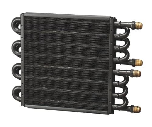 Derale 15301 Dual Circuit Tube and Fin Cooler Core 8 and 8 Pass Dual Core, Black | 156cm x 25.2cm x 224.4cm (6.14in x 0.99in x 8.83in) thumbnail 1