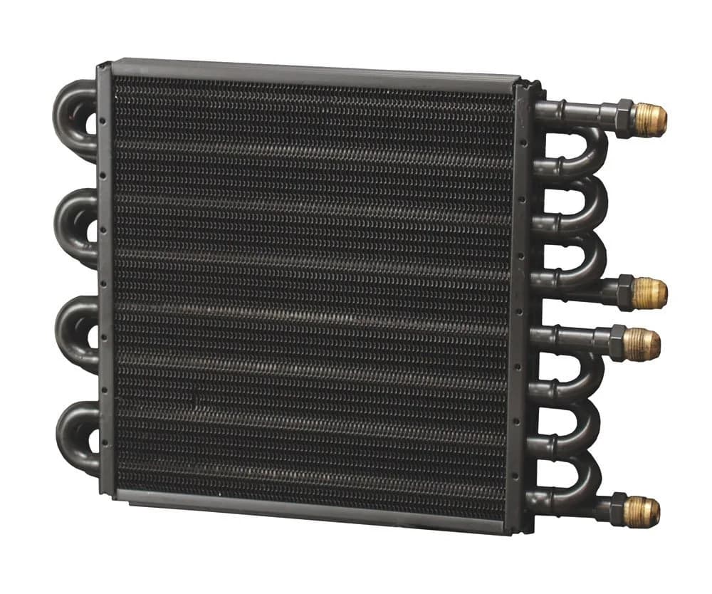 Derale 15301 Dual Circuit Tube and Fin Cooler Core 8 and 8 Pass Dual Core, Black | 156cm x 25.2cm x 224.4cm (6.14in x 0.99in x 8.83in) - main product image