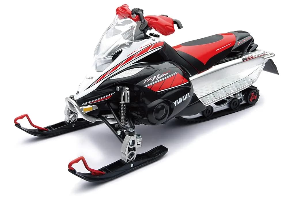 NewRay Toys Yamaha FX Snowmobile 1:12 SCALE | Die-cast Model for Collectors & Kids — Red